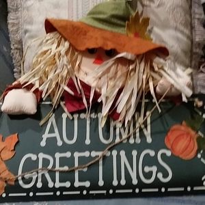Autumn greeting decor